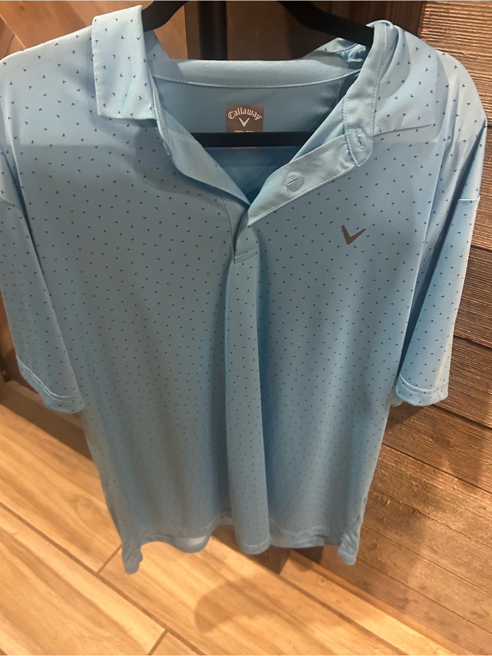 Callaway Light Blue Microdot Performance Polo